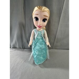 Disney Jakks Pacific Frozen Elsa Toddler Doll 14" Hair Is Frizzy